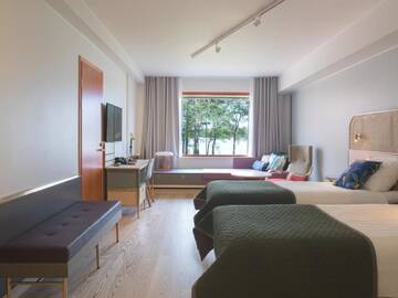 Фото номера Улучшенный двухместный номер с 2 отдельными кроватями Отель Hotel Hanasaari г. Эспоо 4